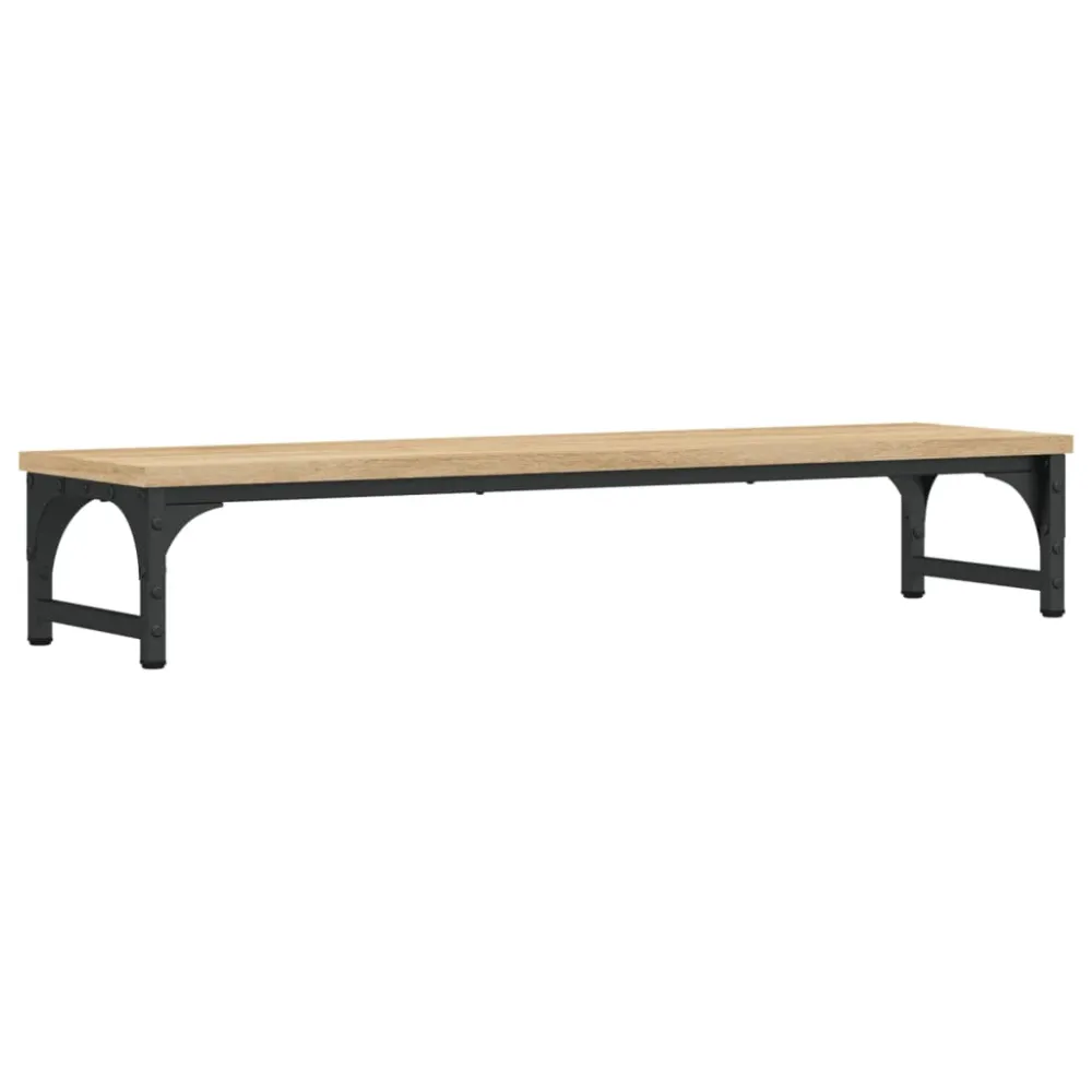 Support de moniteur table meuble bureau sonoma 85 x 23 x 15,5cm bois d'ingénierie marron 02_0045002 pour équipement audiov...