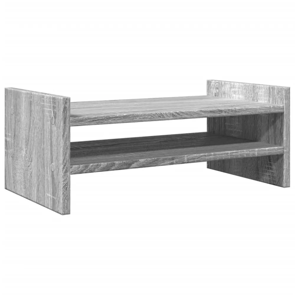 Support de moniteur table meuble bureau sonoma 50 x 27 x 20 cm bois d'ingénierie gris 02_0044995