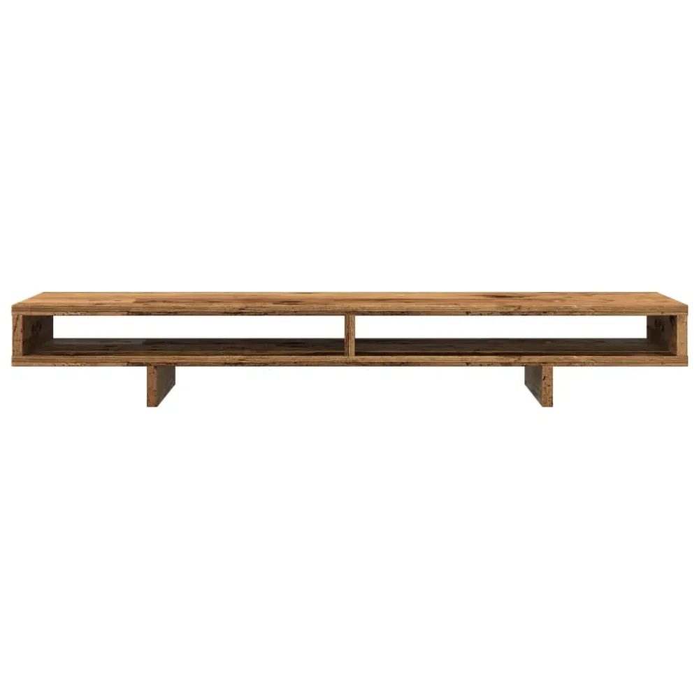 Support de moniteur table meuble bureau vieux bois 100 x 27 x 15 cm bois d'ingénierie marron 02_0045006 | Assemblage Rapide