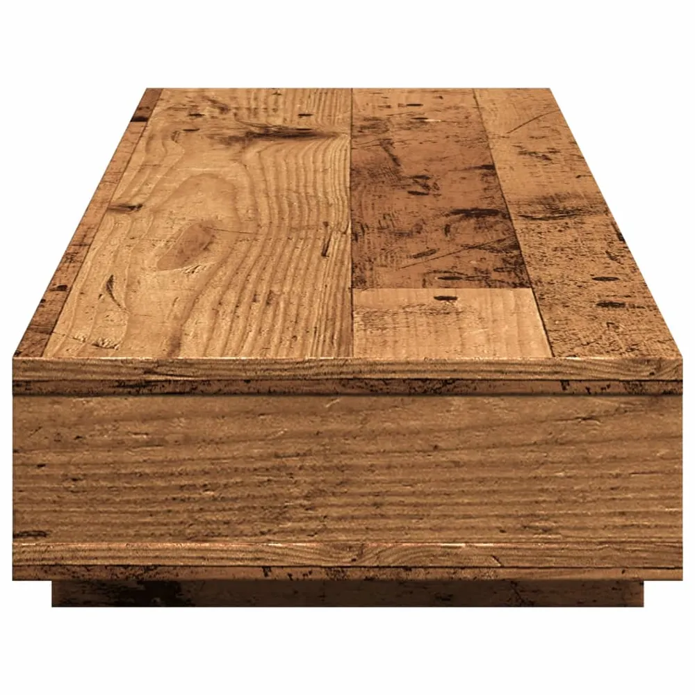 Support de moniteur table meuble bureau vieux bois 100 x 27 x 15 cm bois d'ingénierie marron 02_0045006 | Assemblage Rapide