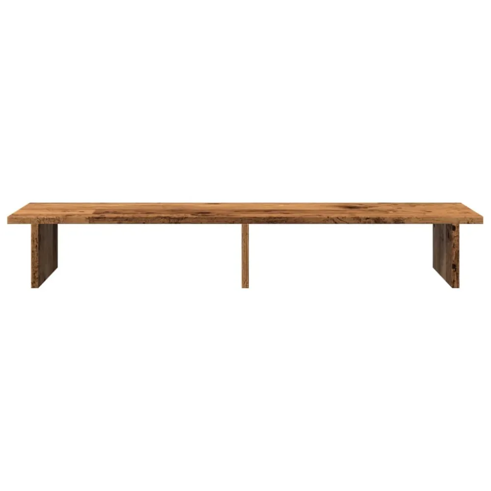 Support de moniteur table meuble bureau vieux bois 100 x 27 x 15 cm bois d'ingénierie marron 02_0045005 | Assemblage Rapide