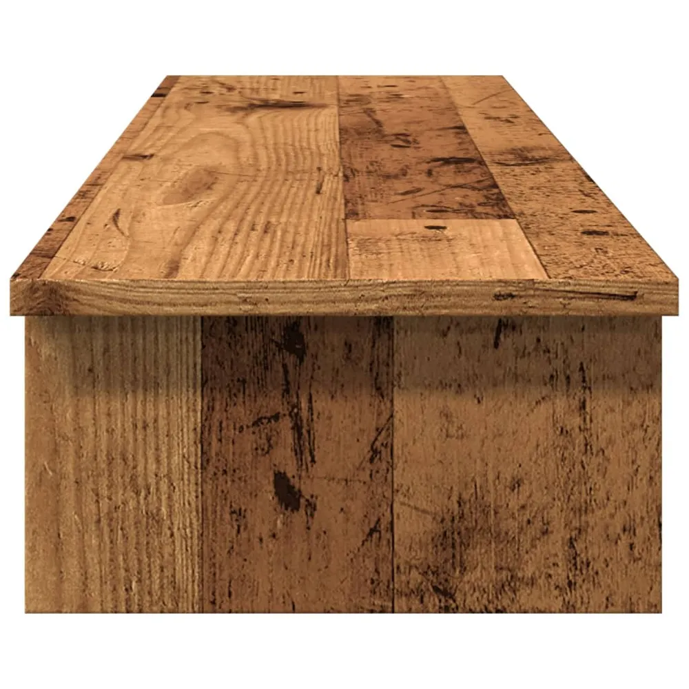 Support de moniteur table meuble bureau vieux bois 100 x 27 x 15 cm bois d'ingénierie marron 02_0045005 | Assemblage Rapide