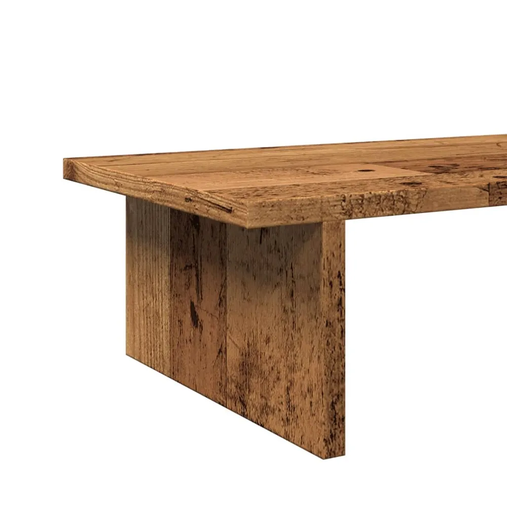 Support de moniteur table meuble bureau vieux bois 100 x 27 x 15 cm bois d'ingénierie marron 02_0045005 | Assemblage Rapide