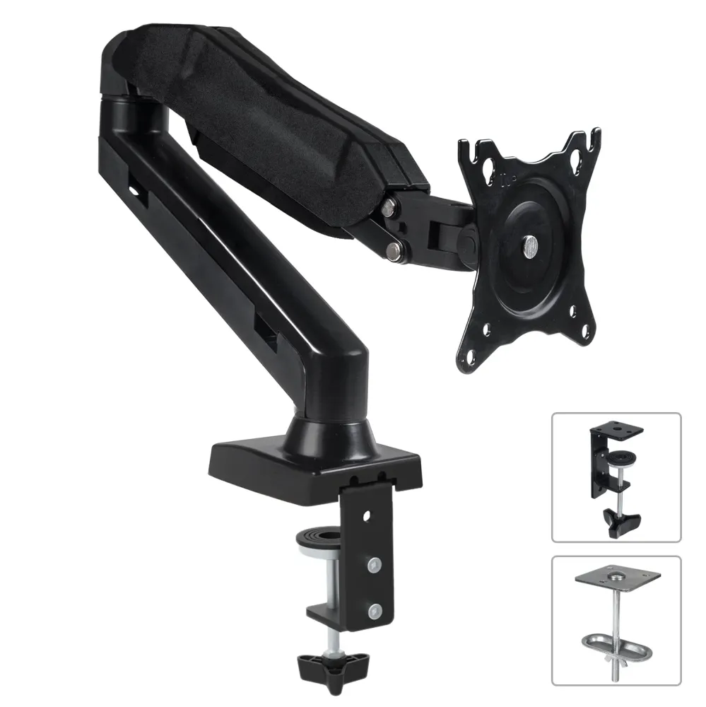 Support pour ordinateur portable Maclean MC-860 Support Desk Mount Bracket Stand Holder LCD Universel 13 "-27" VESA 8kg