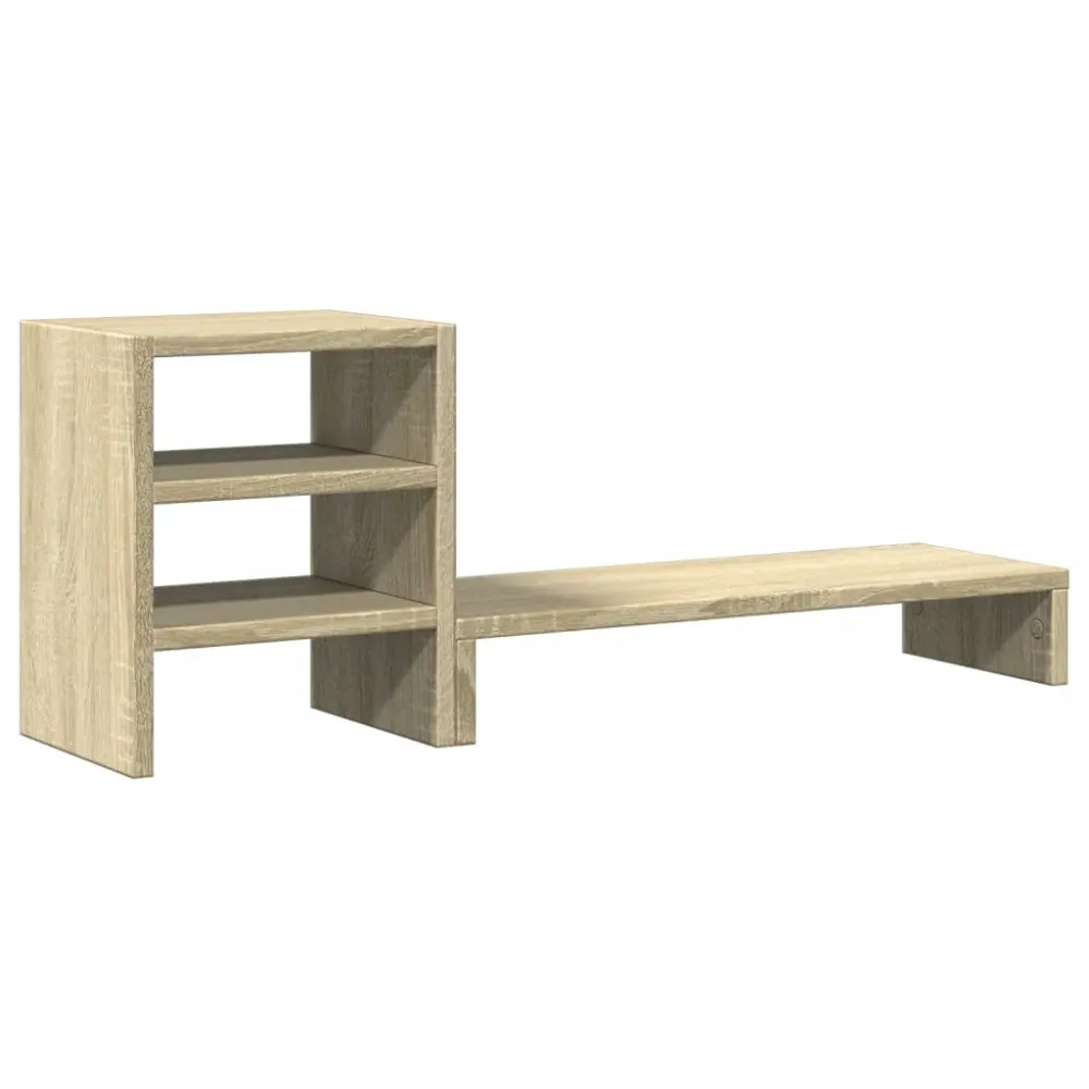 Support pour ordinateur portable Support de moniteur table meuble bureau et organisateur de bureau bois d'ingénierie marro...