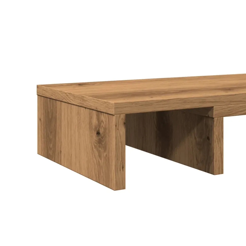 Support pour ordinateur portable Support de moniteur table meuble bureau élévateur réglable artisanal marron 02_0045015