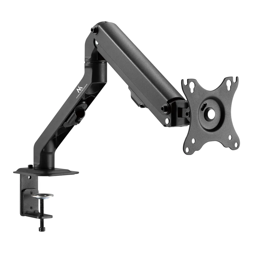 Support réglable Support de bureau universel pour moniteur Maclean, ressort mécanique 17"-27" 7kg, VESA 75x75,100x100, MC-906