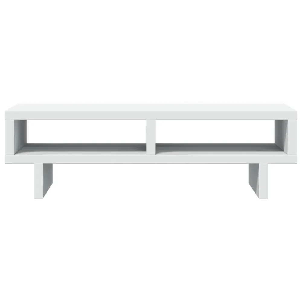 Support réglable Support de moniteur table meuble bureau 50 x 27 x 15 cm bois d'ingénierie blanc 02_0044873