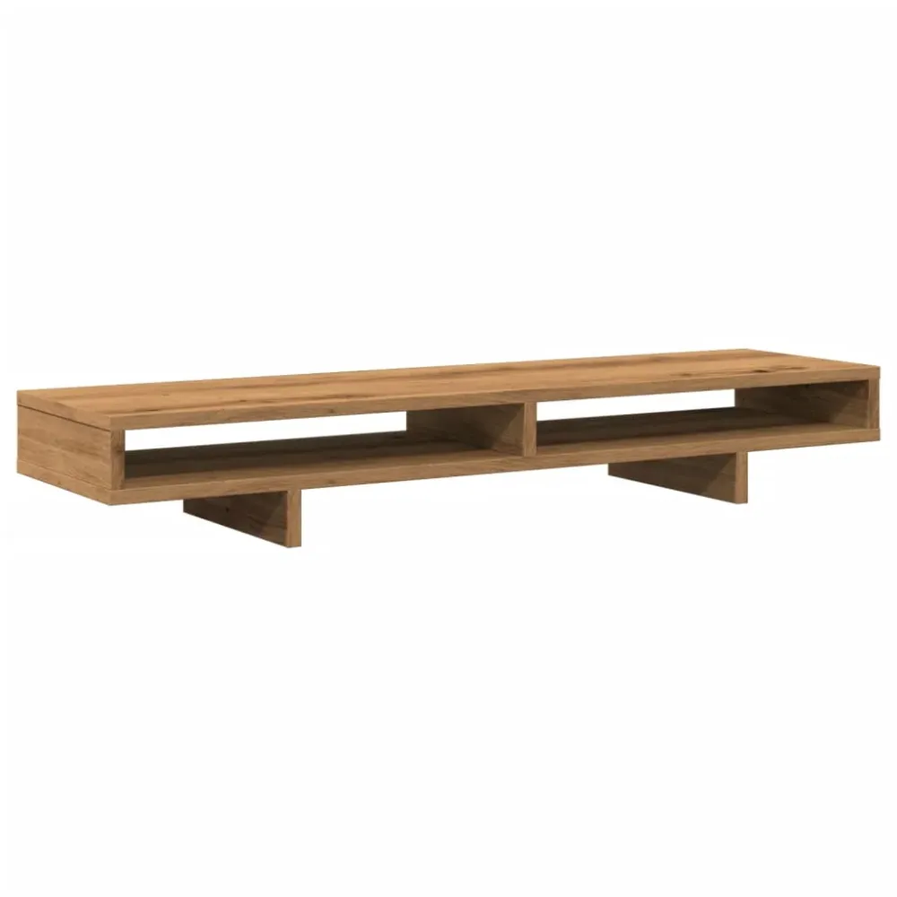 Support réglable Support de moniteur table meuble bureau artisanal 100 x 27 x 15 cm bois ingénierie marron 02_0044911