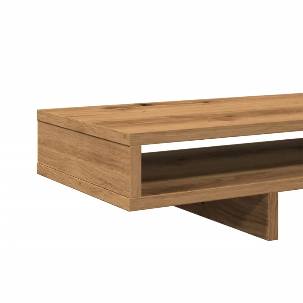 Support réglable Support de moniteur table meuble bureau artisanal 100 x 27 x 15 cm bois ingénierie marron 02_0044911