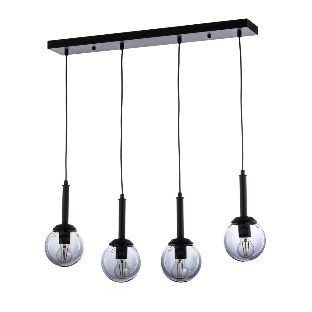 Suspension AV-7002-1781-4Y-BSY à 4 lampes allongée | Assemblage Rapide