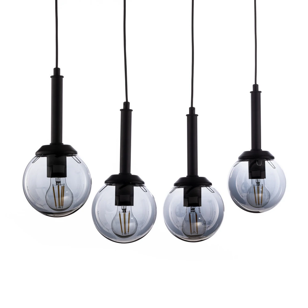 Suspension AV-7002-1781-4Y-BSY à 4 lampes allongée | Assemblage Rapide
