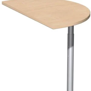table d'appoint geramöbel semi-circulaire avec pied de support matériel de liaison inclus réglable en hauteur 500...