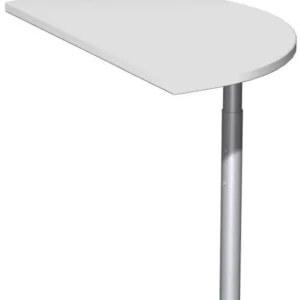 table d'appoint geramöbel semi-circulaire avec pied d'appui matériel de liaison inclus réglable en haute...