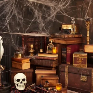 Toile de fond Halloween Sortilèges Crânes Bureau BRP57-114