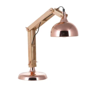 Bureaulamp metaal koper SALADO avec tablette inclinable