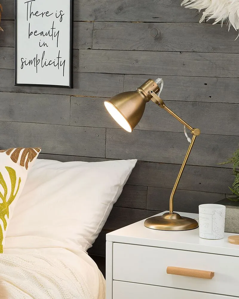 Certifié NF EN 1335 Bureaulamp metaal brons MONSAN