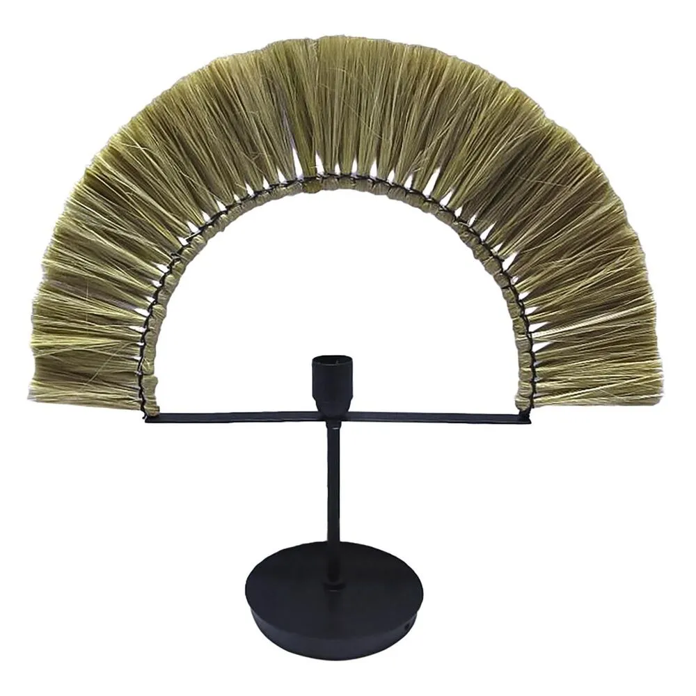 Desk lamp DKD Home Decor Pur Black Iron Jute (57 x 17 x 52 cm)