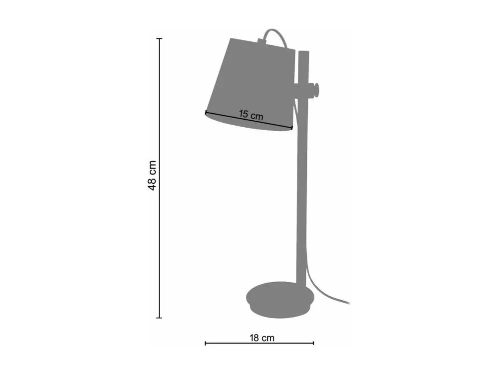 HARRI - Lampe de bureau articulé bois naturel et aluminium pour salles de classe