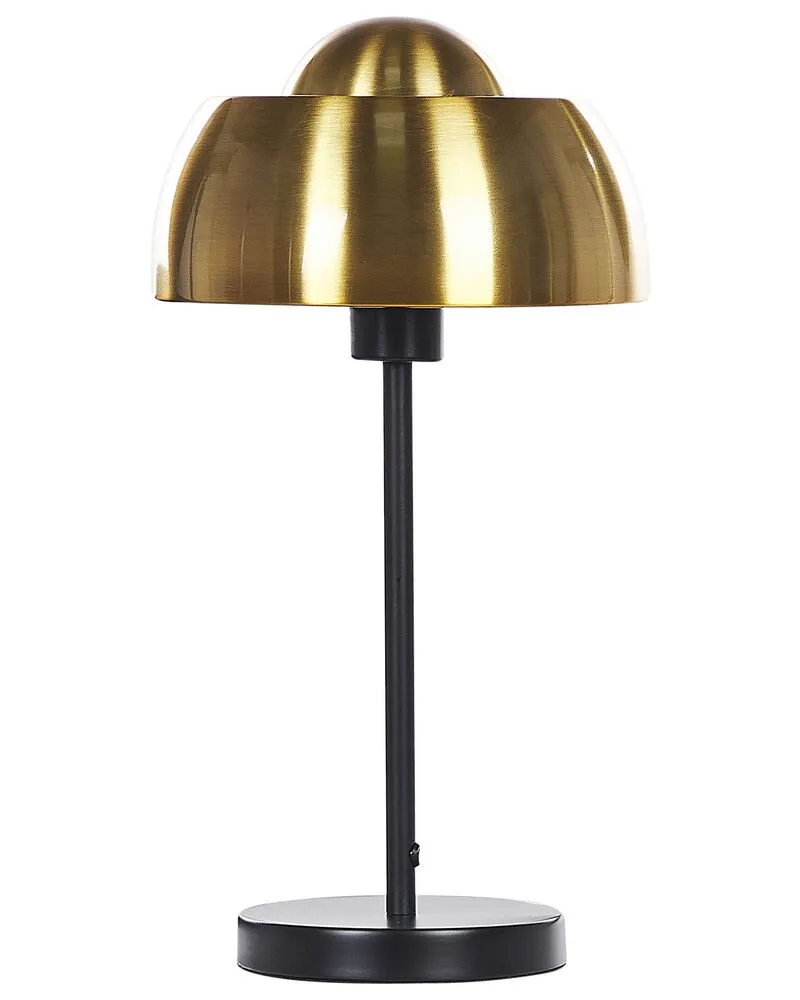 Lampe de bureau en métal noir et doré SENETTE pour salles de classe