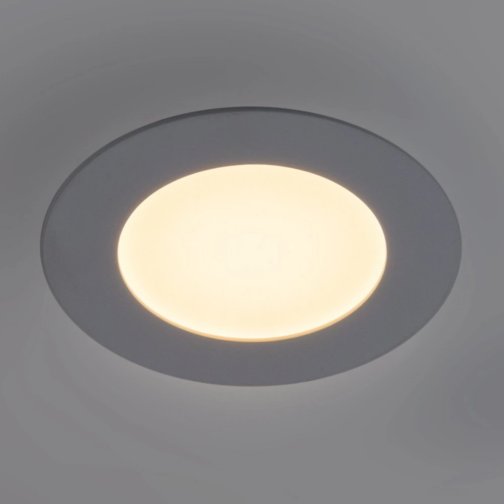 Panneau LED Lyon rond Ø 16,8 cm dimmable pour salles de classe