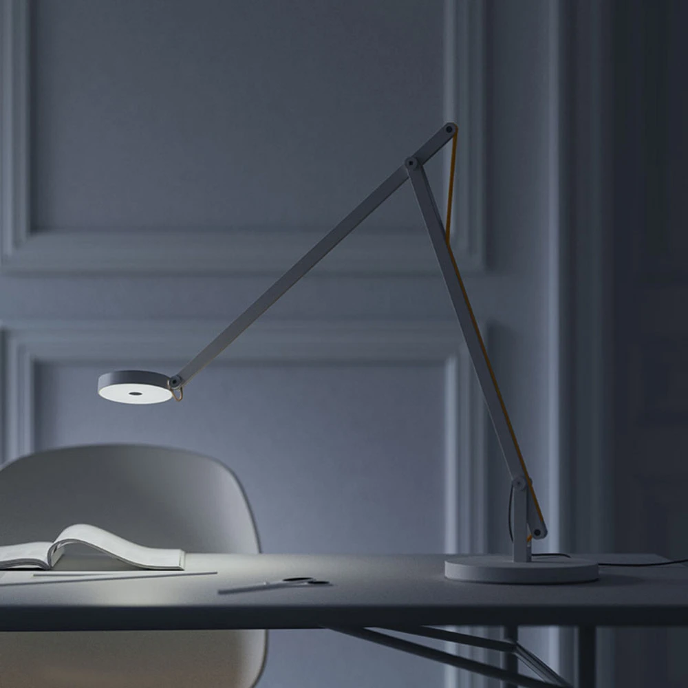 Rotaliana String T1 DTW lampe LED blanche, orange en Acier et MDF