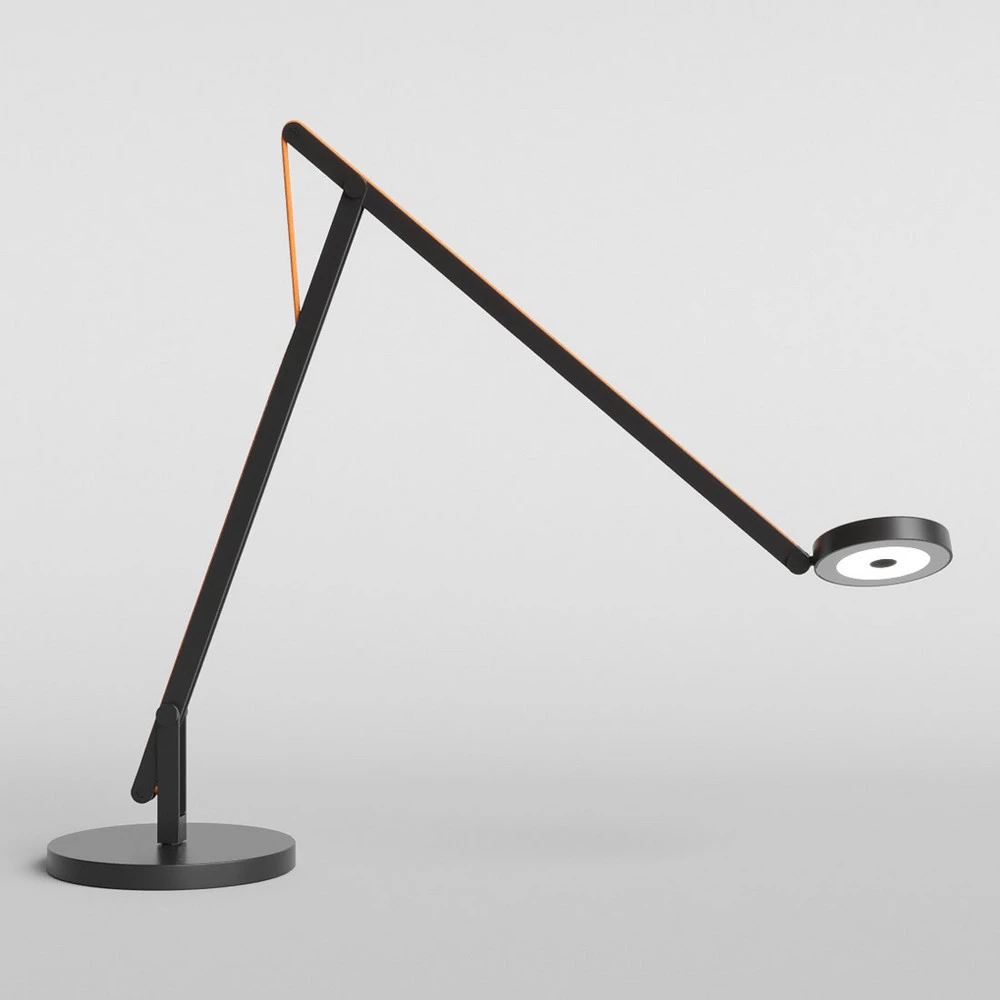 Rotaliana String T1 lampe table LED noire, orange | Assemblage Rapide