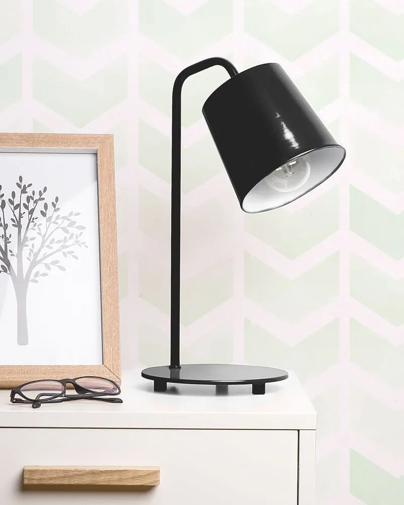 Support d'écran Lampe de bureau noir en métal TARIM