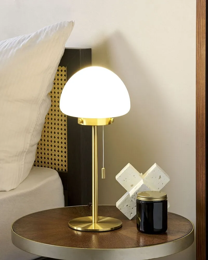 Support d'écran Tafellamp glas goud MORUGA