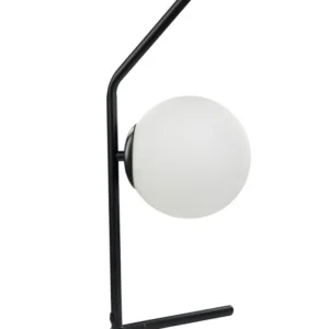 Tafellamp glas zwart 47 cm WAPITI