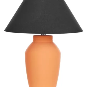 Tafellamp keramiek oranje RODEIRO en Acier et MDF