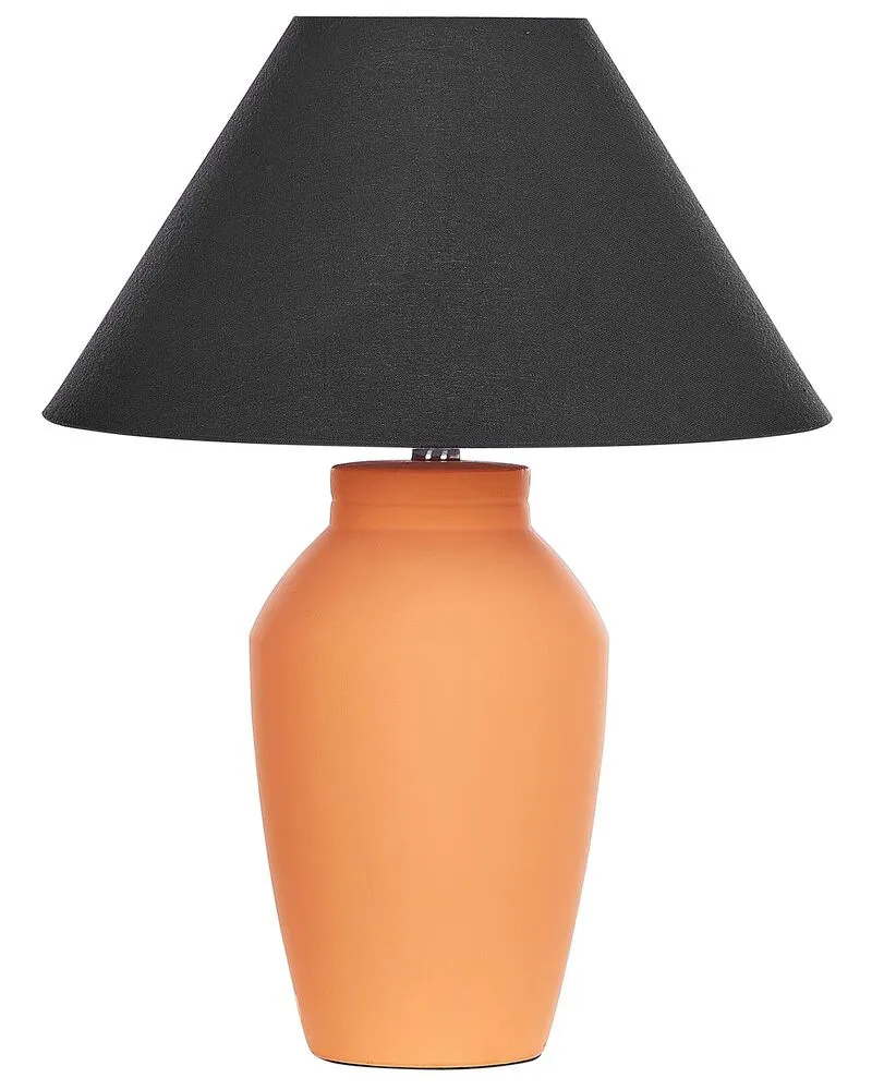Tafellamp keramiek oranje RODEIRO en Acier et MDF