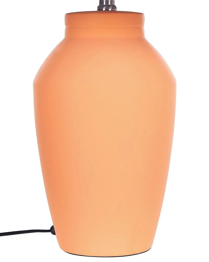 Tafellamp keramiek oranje RODEIRO en Acier et MDF