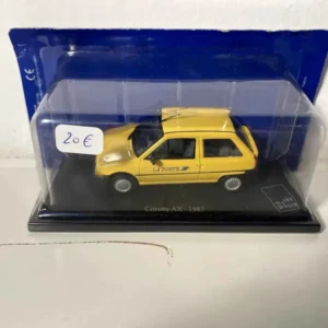Chariot mobile Citroën AX jaune de 1987 la Poste - PTT