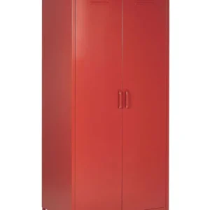 Garderobekast chroomstaal rood VARNA Lot de 2 chariots