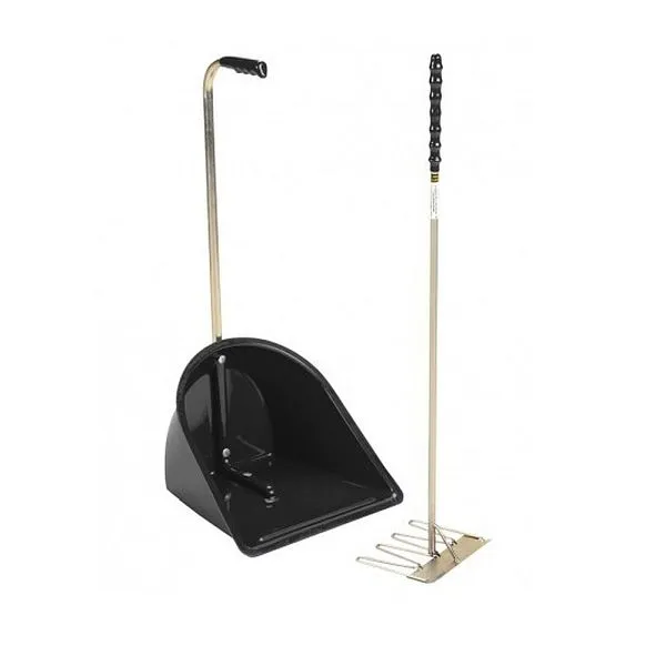 Growi stable majordome long (pelle et râteau) couleur : noir 10061035 obtenir à bas prix