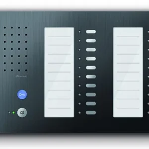 Poste intérieur audio TCS pour mains libres série Carus ADAPTO +20 boutons montage en saillie noir CAI1200-0156 obtenir à...