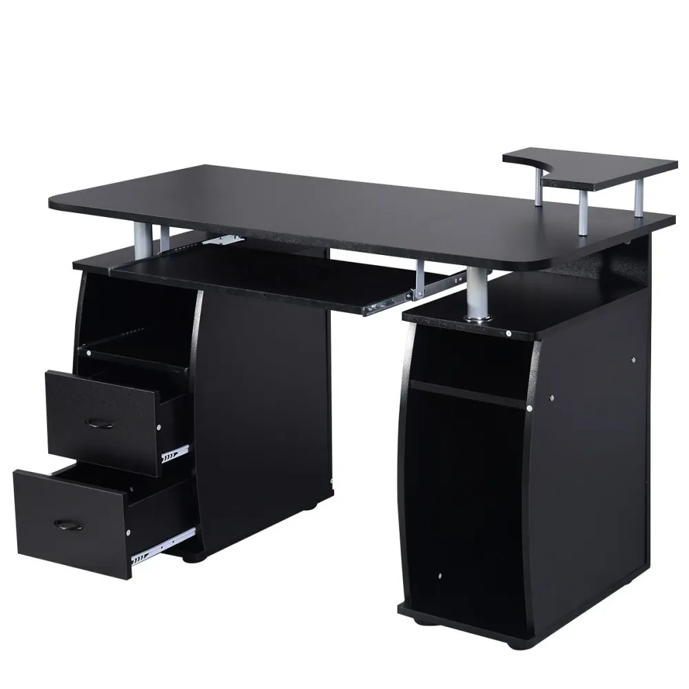 Bureau Ergonomique Bureau informatique avec support d'écran 120 x 55 x 85 cm amélioration de l'efficacité style tendance e...