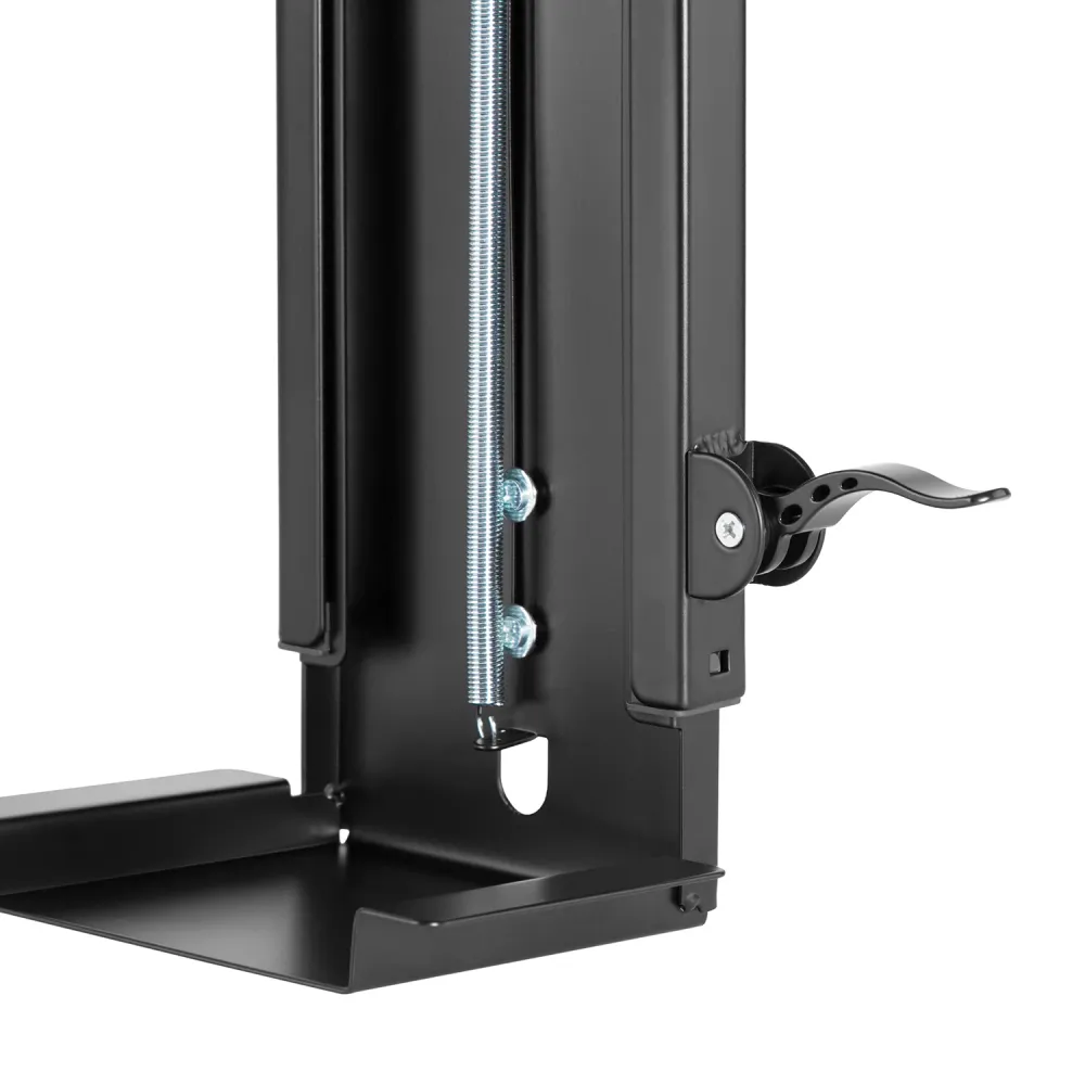 Support de boîtier d'ordinate montage vertical sous bureau max. 10kg Maclean MC-885 B avec Roulettes Bloquantes