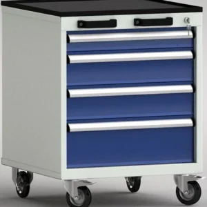 Chariot à outils standard KLW - 572 x 655 x 750 mm L x P x H avec rebord sur 4 côtés FEA0600-04ESV-002 acquérir à bas prix