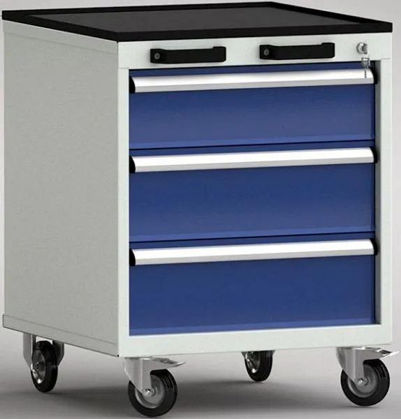 Chariot à outils standard KLW - 572 x 655 x 750 mm L x P x H avec rebord sur 4 côtés FEA0600-03ESV-001 choisir à bas prix...