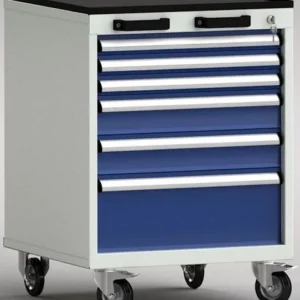Chariot pour imprimante Chariot à outils standard KLW - 572 x 605 x 830 mm L x P x H avec rebord sur 4 côtés FEA0650-06ESV...