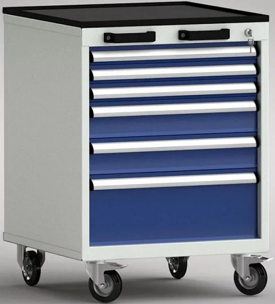 Chariot pour imprimante Chariot à outils standard KLW - 572 x 605 x 830 mm L x P x H avec rebord sur 4 côtés FEA0650-06ESV...