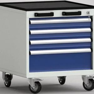 Chariot pour imprimante Chariot à outils standard KLW - 572 x 655 x 650 mm L x P x H avec rebord sur 4 côtés FEA0500-04ESV...