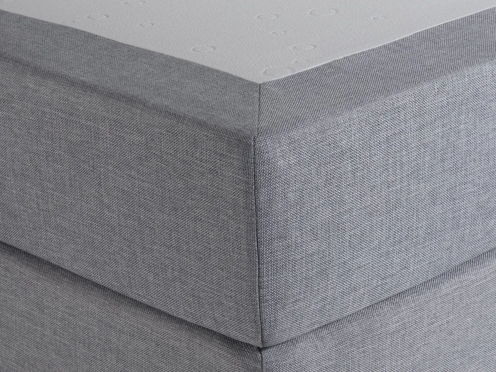 Chariot pour imprimante Fabric EU Super King Size Divan Bed Light Grey PRESIDENT