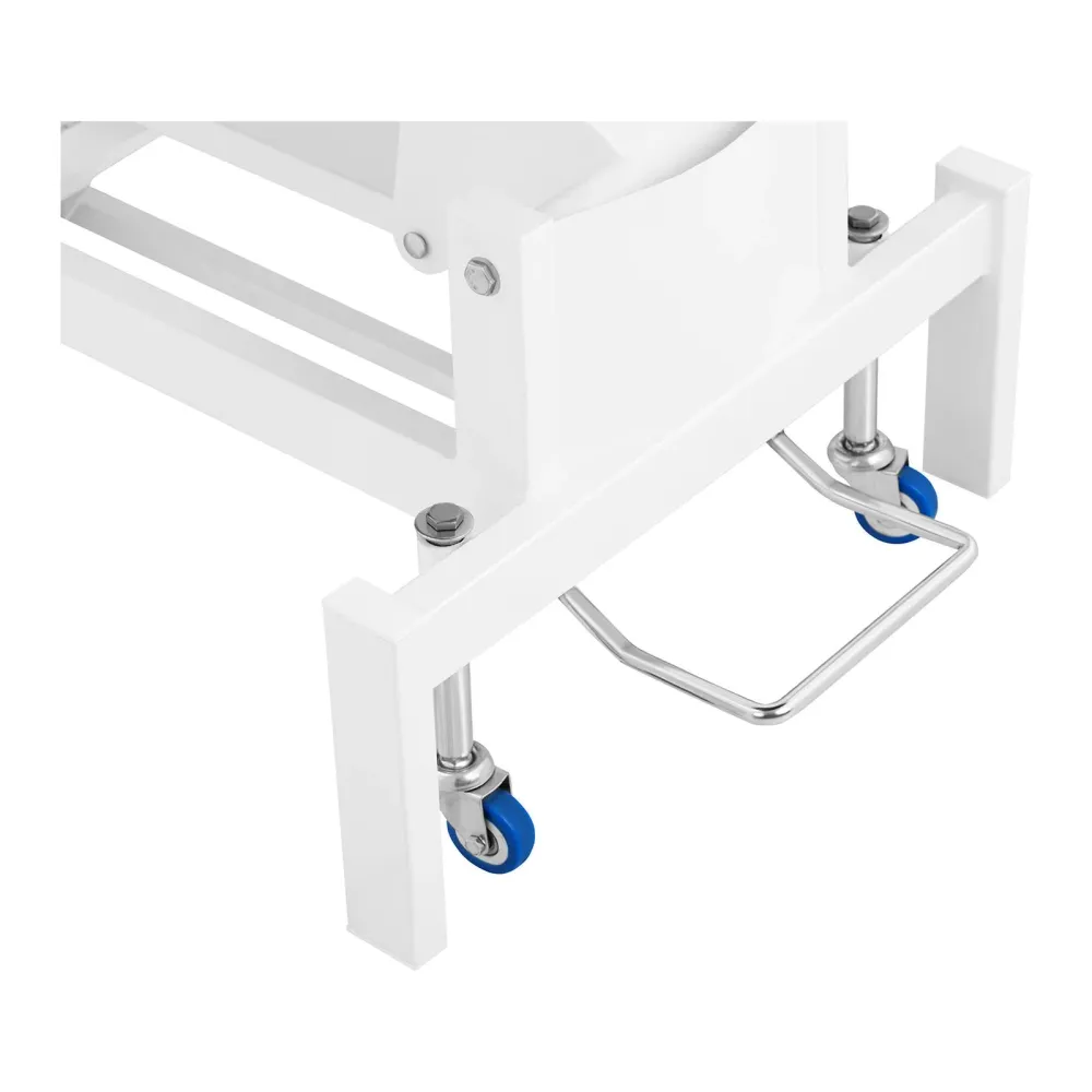 Chariot pour vidéoprojecteur Table de massage professionnel cadre métal revêtement PU blanc 14_0003631