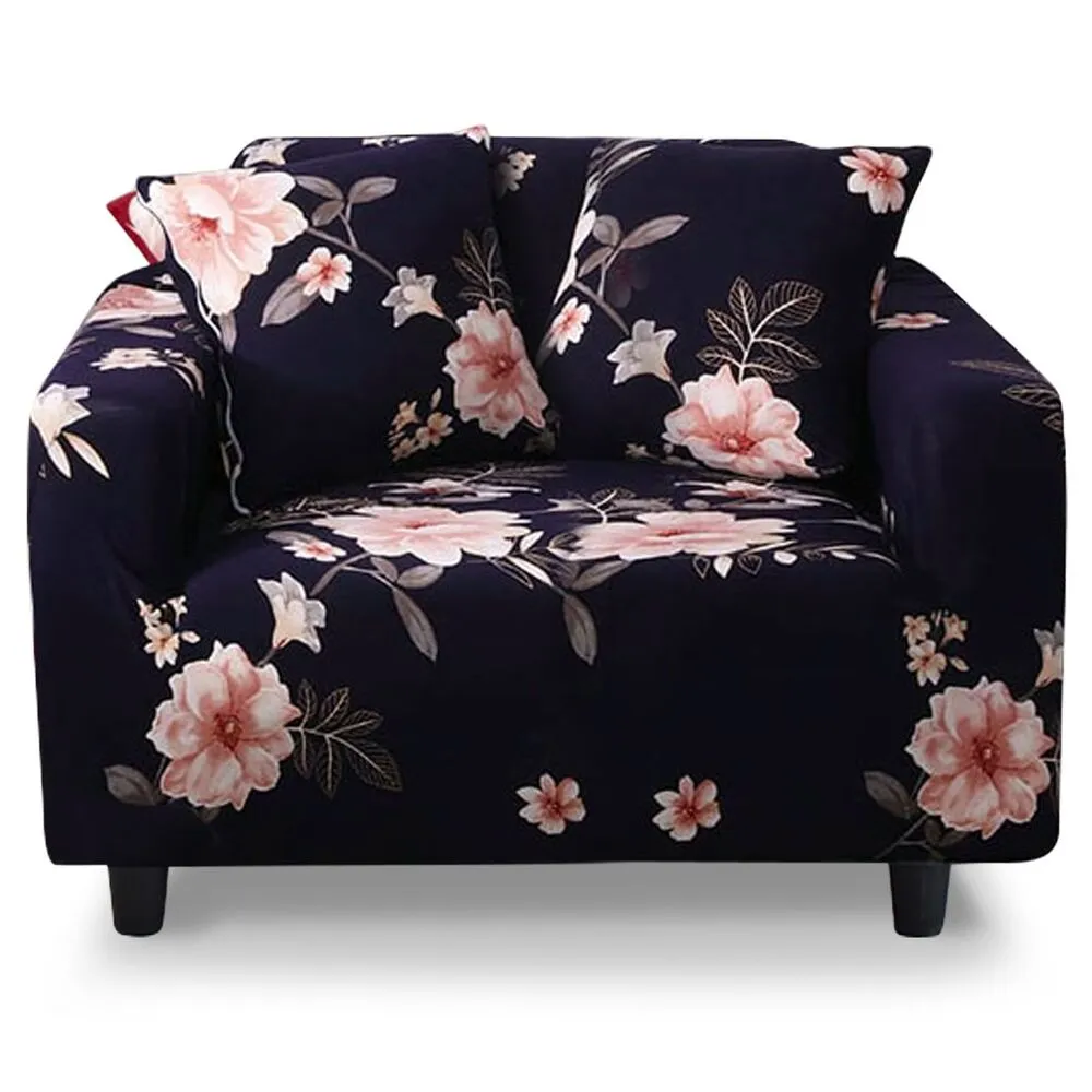 Housse de fauteuil extensible Decoprotect Fleur 1 place Carla | Assemblage Rapide