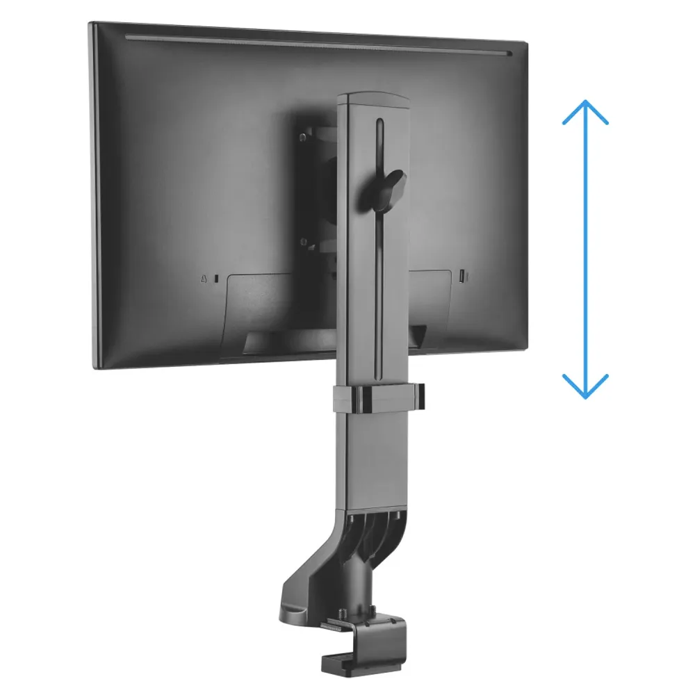 Maclean MC-853 support de moniteur support de bureau support universel 17 "- 32" 8 kg LCD LED réglable avec tablette incli...