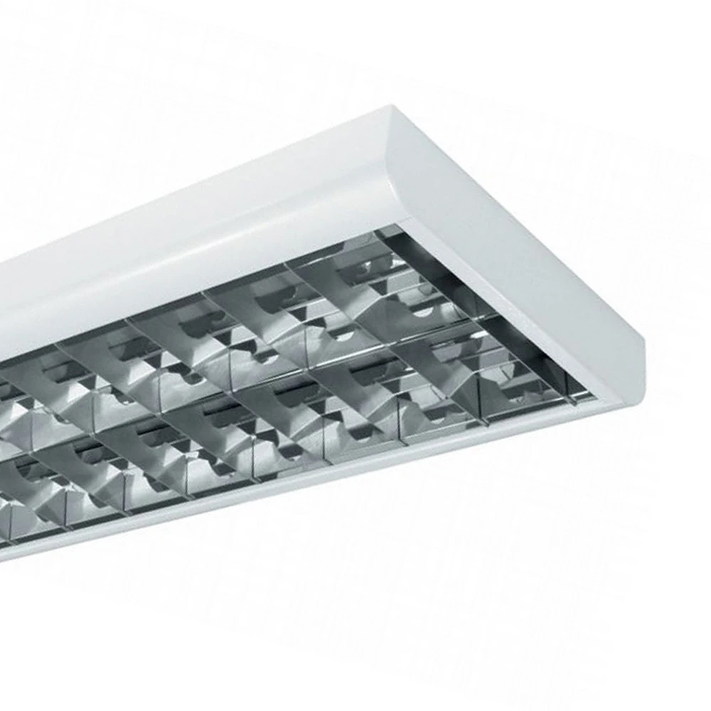 Plafonnier trame ultra plat T8 BAP 58W, 2 lampes pour équipement audiovisuel