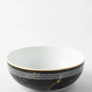 Jenna Clifford Zebra Salad Bowl - Noir jais